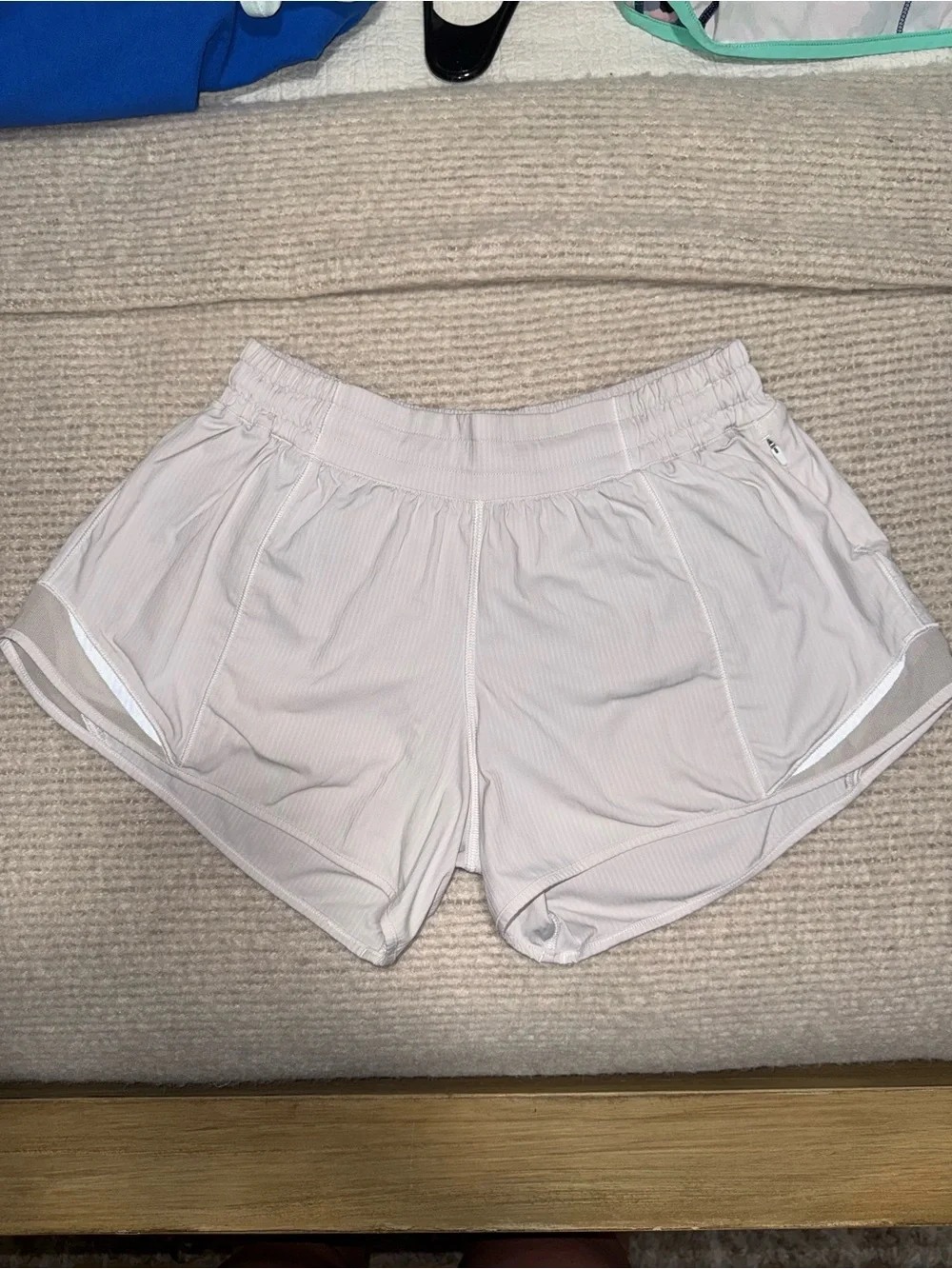 lululemon athletica Light Gray Athletic Running Shorts